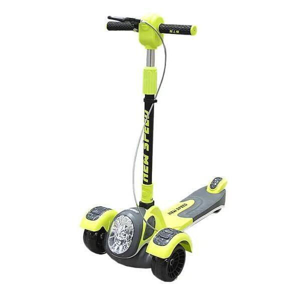 Trotineta cu 3 Roti LED – Pliabila, cu Frana si Ghidon Reglabil pentru Copii 3-9 Ani