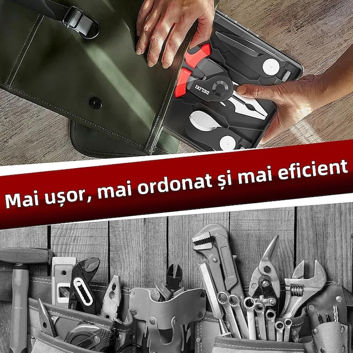 Cleste multifunctional 5 in 1 electrician taiere cabluri sertizare profesional
