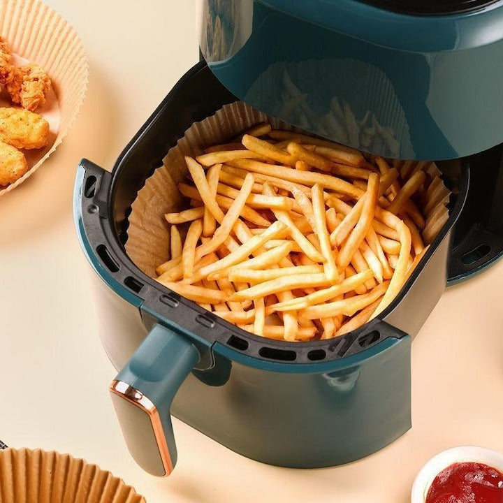 Set 100 Bucati Hartie de Copt Air Fryer 16x16x4.5 cm