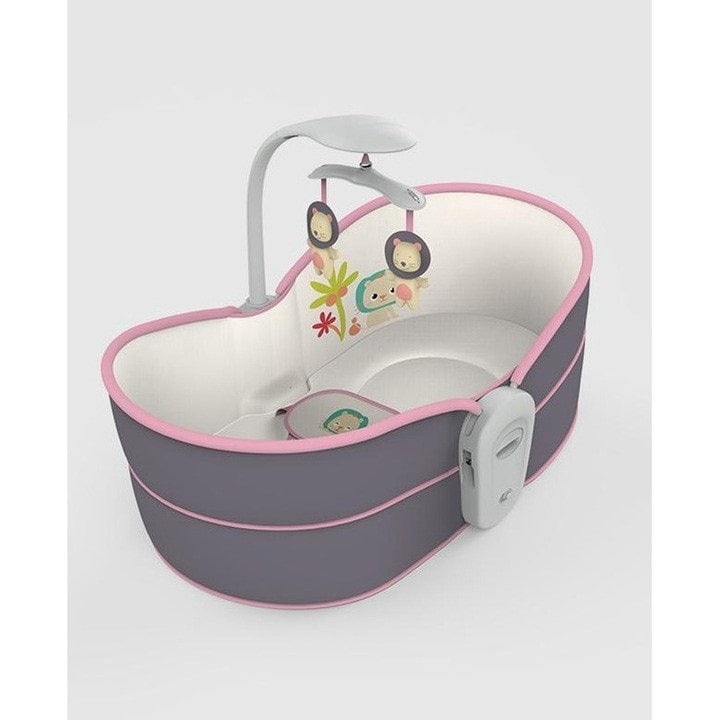 Balansoar 5 in 1 MASTELA cu Vibratii si Melodii, Transformabil Landou/Scaun Copii, Mov