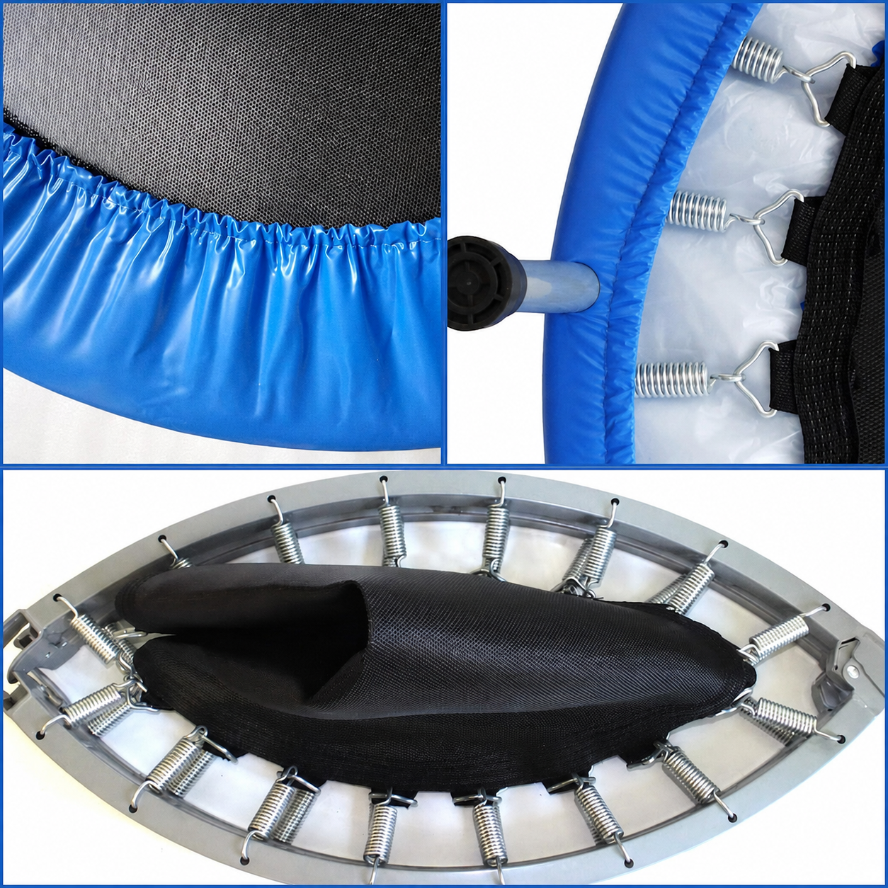 Trambulina Copii 97 cm, Cadru Otel, Plasa Nylon, Suporta 70 kg, Interior Exterior