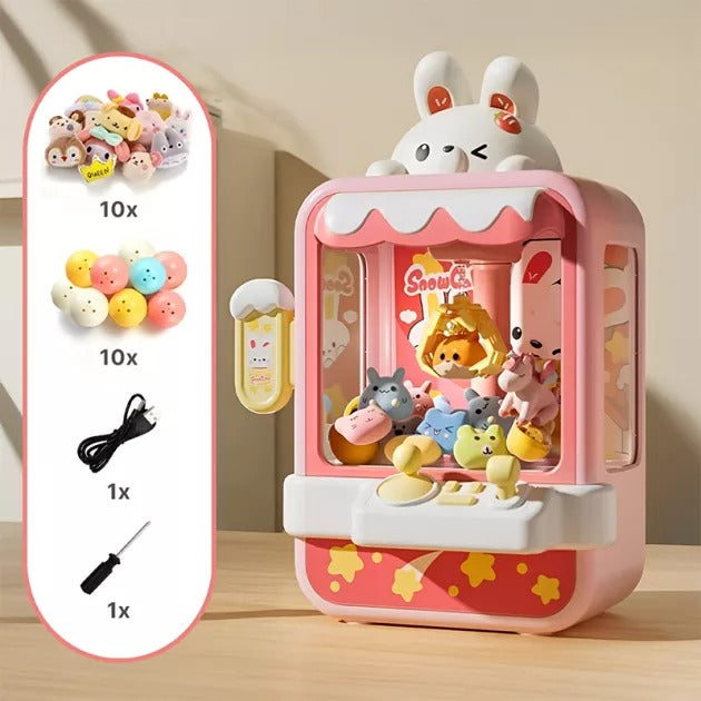 Mini joc arcade cu cleste pentru copii si familie cu 20 jucarii