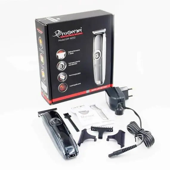 Masina De Tuns Geemy GM-6050 – Profesionala, Fara Fir, Cu Lame De Precizie si Autonomie 70 Minute