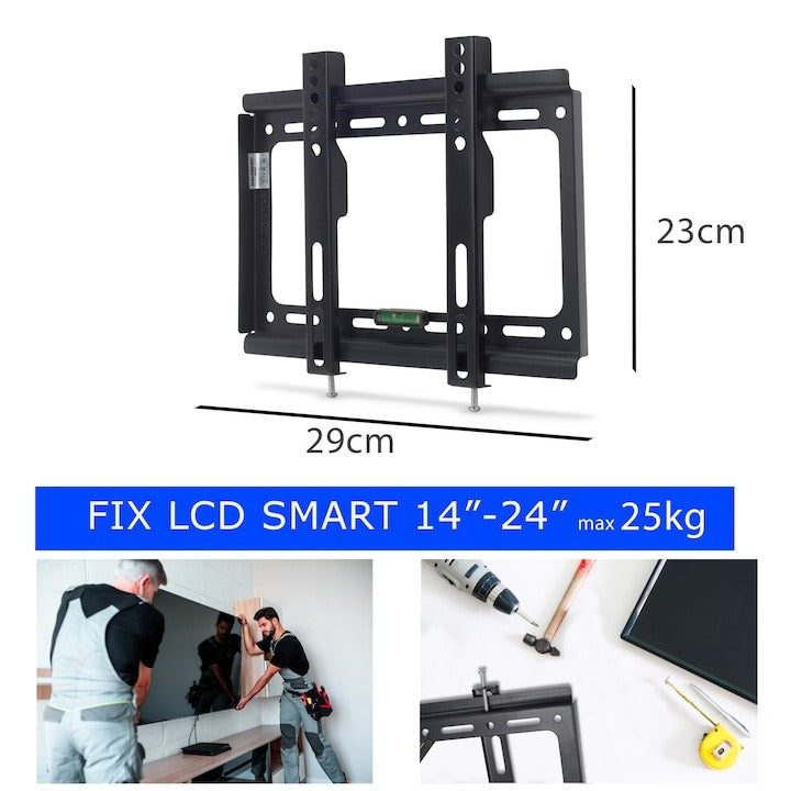 Suport TV perete – compatibil 14-42”, max 25Kg, negru, fix si sigur