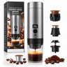Espressor Portabil 3 in 1, Capsule Nespresso Dolce Gusto si Cafea Macinata, 15-19 Bar, Gri Antracit