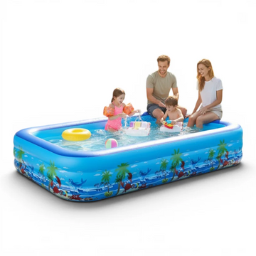 Piscină Gonflabilă Familială DEMAHO cu 3 Inele PVC Rezistent, Diverse Dimensiuni