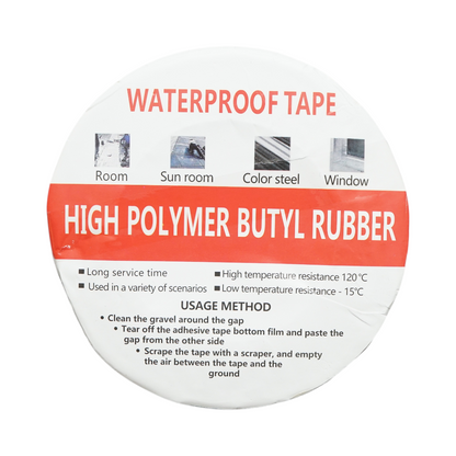 Banda butilica hidroizolanta autoadeziva 10m 10 cm aluminiu etansare acoperis 1+1 gratis