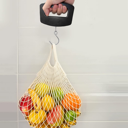 Cantar Digital pentru Bagaje 50KG, Precizie 10g, Afisaj LCD, Portabil, Negru