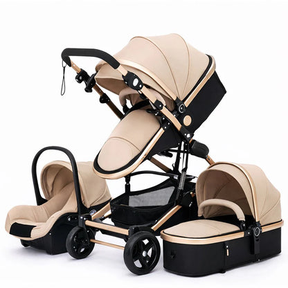 Carucior 3 in 1 pliabil pentru copii