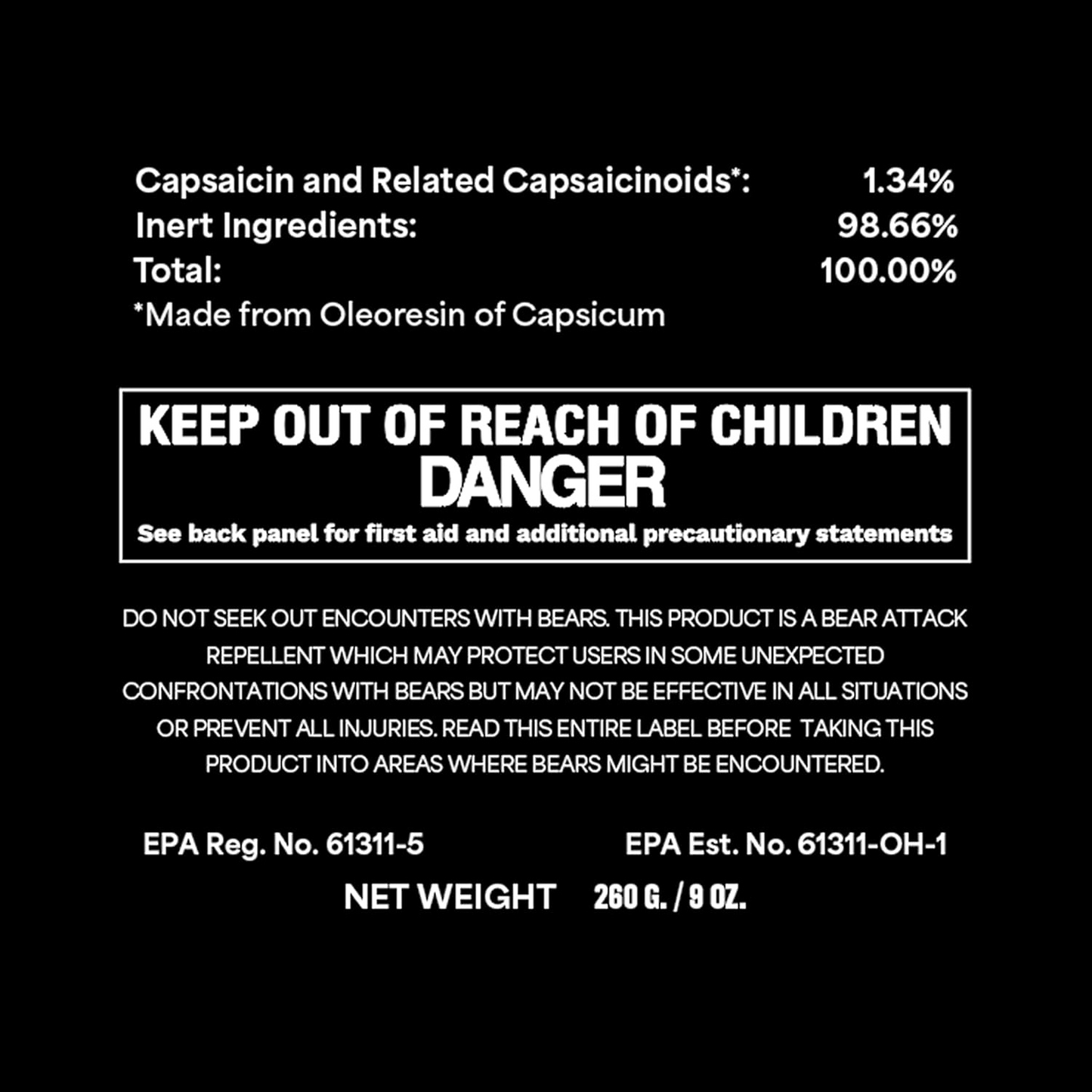 Spray autoaparare MACE Bear Attack Magnum 10m raza actiune 260g made in USA anti animale