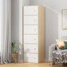 Dulap vertical tip cabinet 6 usite alb 40x30x152 cm