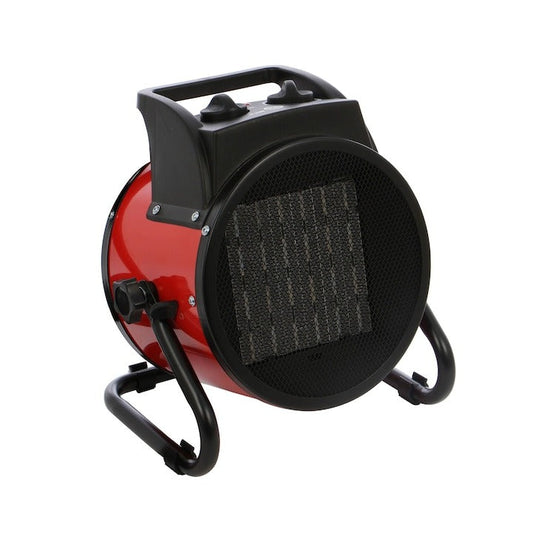 Aerotermă electrică 2000W cu aer cald/rece, 3 trepte, termostat și protecție la supraîncălzire