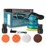 Aparat polish auto portabil 12V cu 2 acumulatori 8 viteze