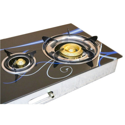 Aragaz cu Plită din Sticlă Securizată 3 Ochuri – Aprindere Quartz, GPL Butelie