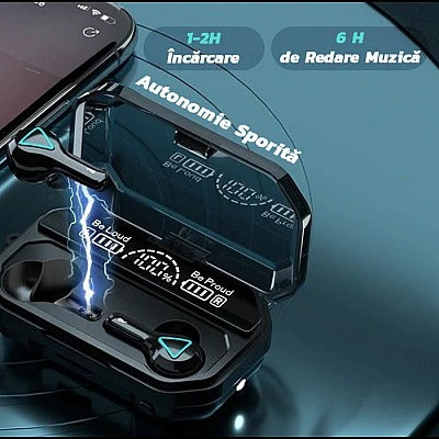 Căști Wireless A15 TWS Bluetooth 5.1 cu Display LCD