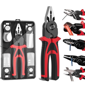 Cleste multifunctional 5 in 1 electrician taiere cabluri sertizare profesional