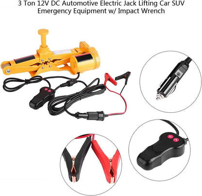 Cric auto electric 3 tone 12V kit complet cu dispozitiv impact