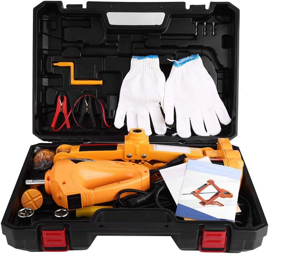 Cric auto electric 3 tone 12V kit complet cu dispozitiv impact