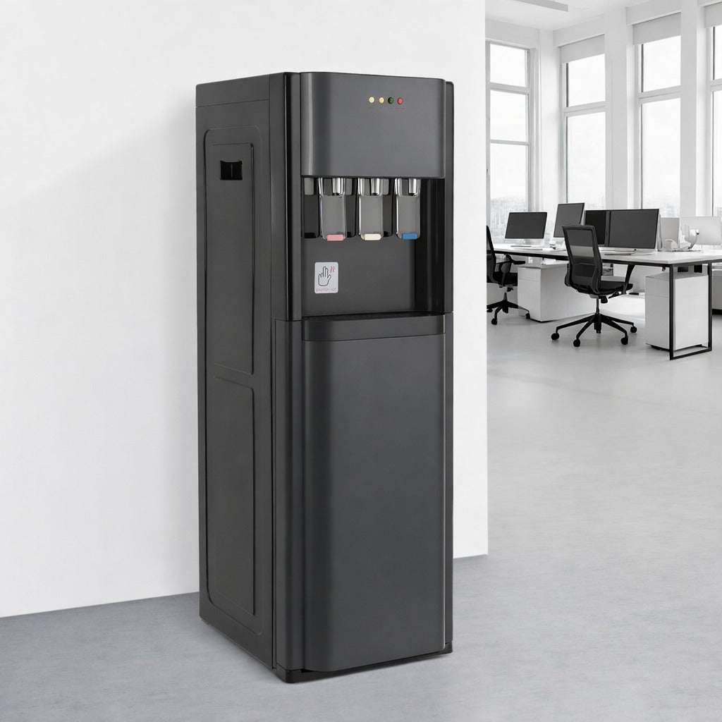 Dozator apa cu încărcare inferioara, 3 temperaturi, 110V, design modern, bidon ascuns