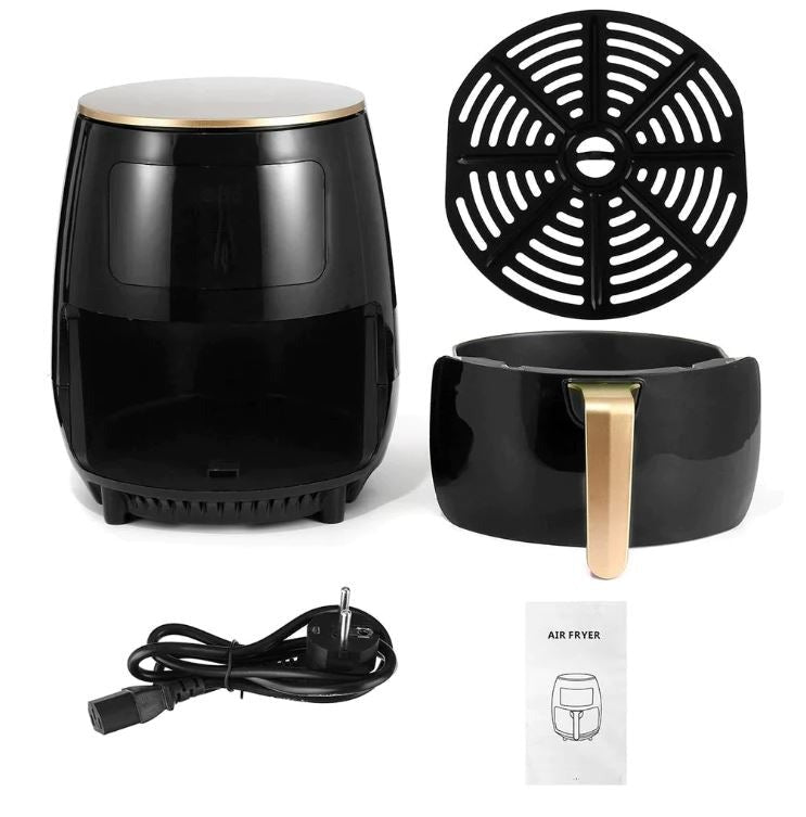 Friteuză cu aer cald Airfryer Leihmann – 3000W, 6L, LCD Touch digital - 50 hartii cadou