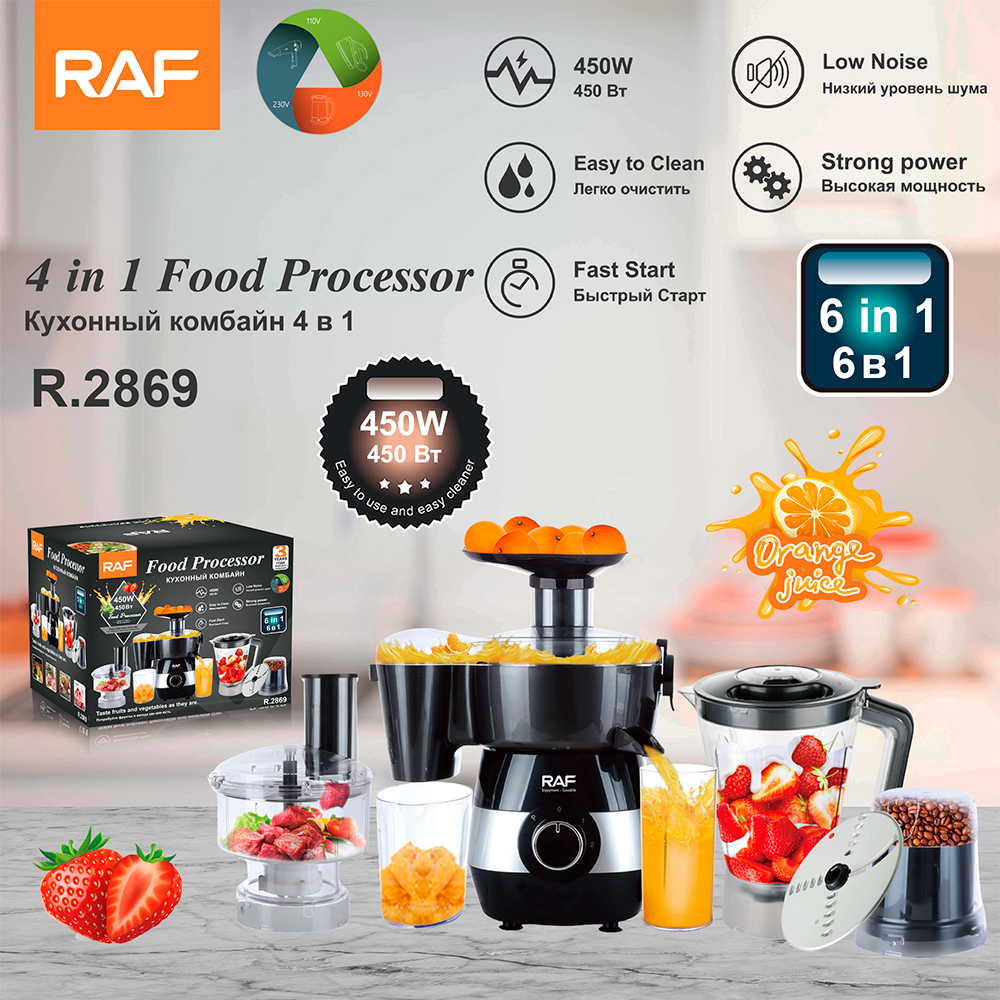 Robot multifunctional RAF R2869 4 in 1 450W blender tocator storcator mixer