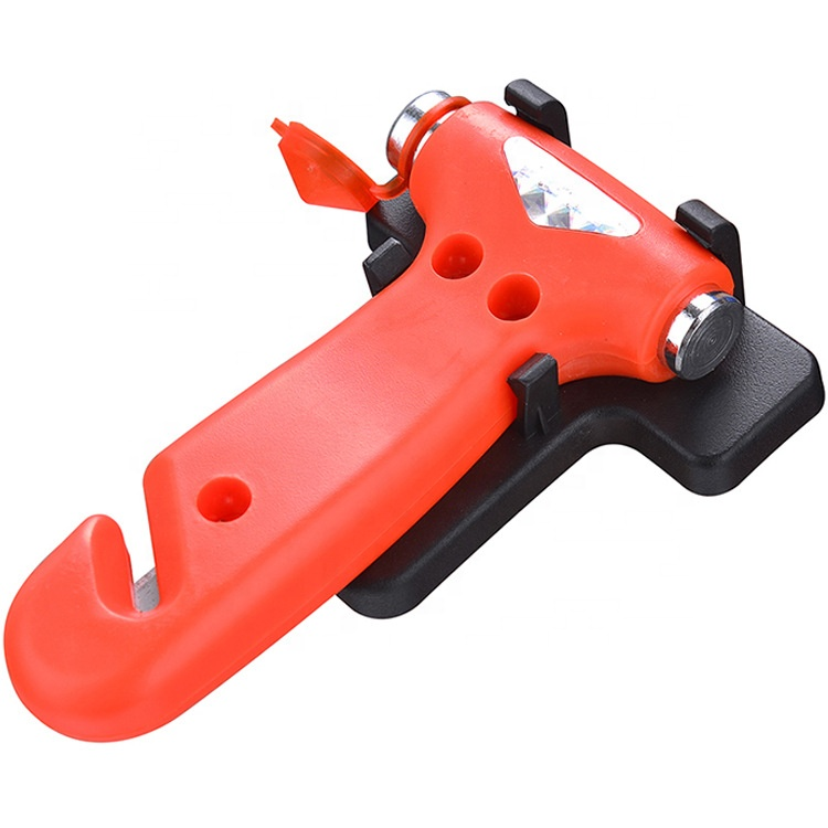Ciocan De Salvare Auto 2 In 1 – Sparge Geamul Si Taie Centura In Situatii De Urgenta