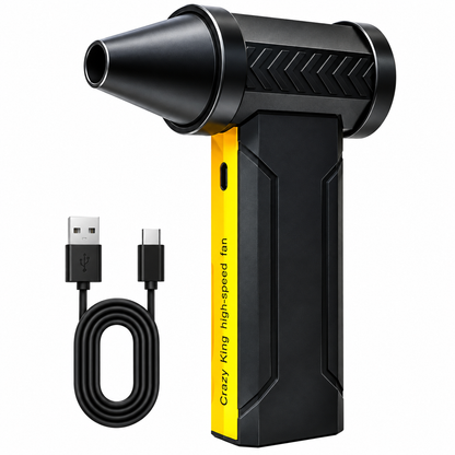 Suflanta Electrica Turbo Jet 200W, Acumulator 10000mAh, Motor Fara Perii, 4 Trepte, Negru