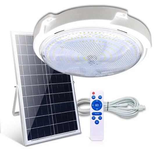 Lampa solara 200W cu telecomanda IP67 exterior interior autonomie 8h