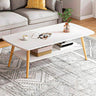 Masuta cafea dreptunghiulara 2 niveluri 100x48x42 cm colturi rotunjite