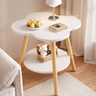 Masuta cafea multifunctionala cu raft blat alb lemn 60x40x48 cm