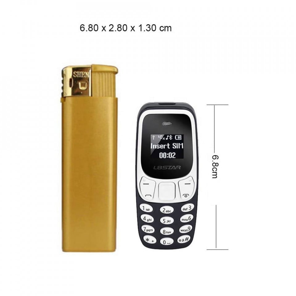 Mini telefon Dual SIM – cu radio FM și Bluetooth