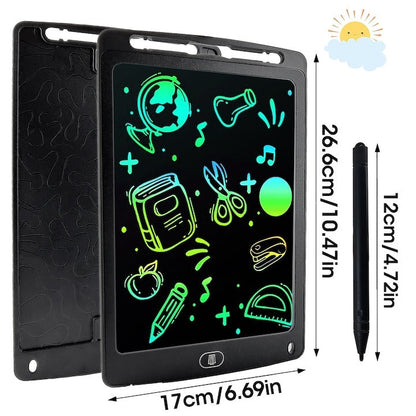 Oferta 1+1 Gratis! Tableta grafica pentru copii cu display LCD si stylus, rescriptibila, buton de stergere, dimensiune 10 inch