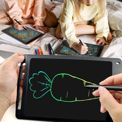 Oferta 1+1 Gratis! Tableta grafica pentru copii cu display LCD si stylus, rescriptibila, buton de stergere, dimensiune 10 inch