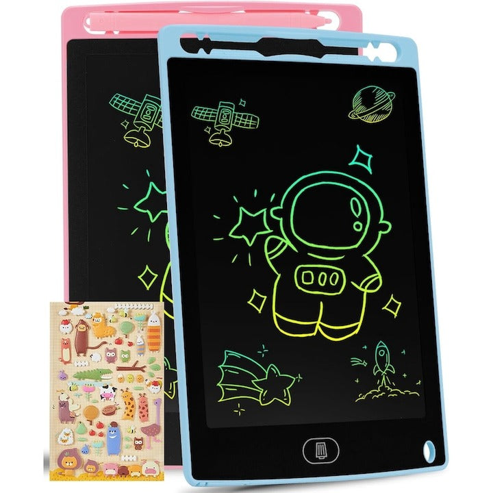 Oferta 1+1 Gratis! Tableta grafica pentru copii cu display LCD si stylus, rescriptibila, buton de stergere, dimensiune 10 inch