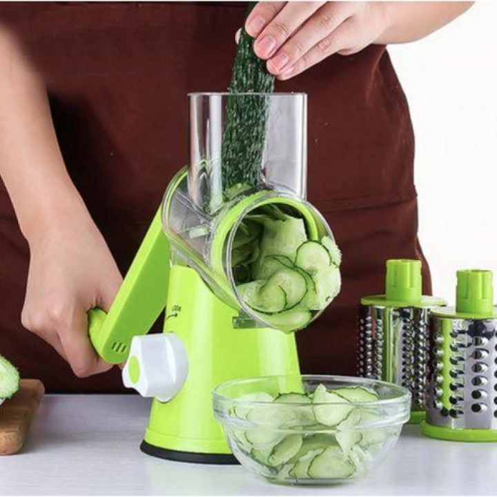 Răzătoare manuală Tabletop Drum Grater – multifuncțională, ușor de folosit