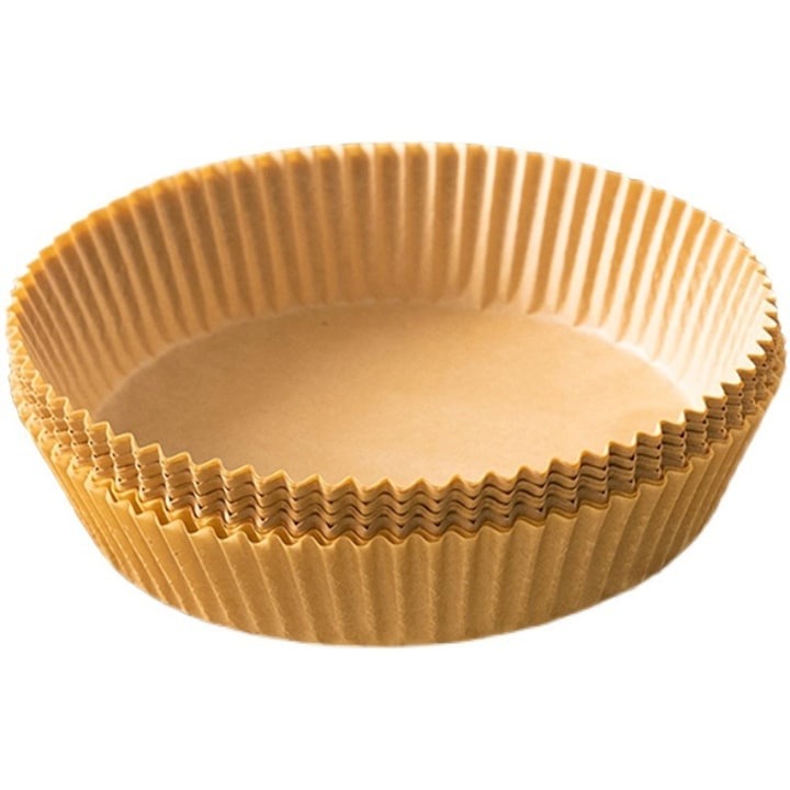 Set 100 Bucăți Hârtie de Copt Air Fryer 16x16x4.5 cm