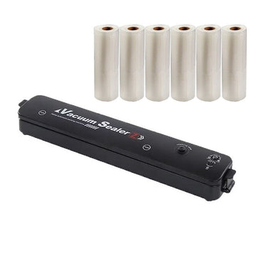 Aparat vidat și sigilat alimente – cu 10 pungi, carne/legume/fructe