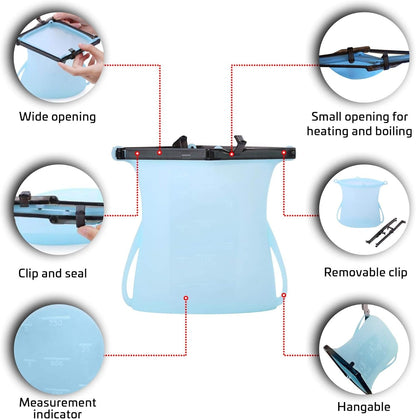Punga reutilizabila din silicon – Etanșe, fără miros, alternative Ziplock