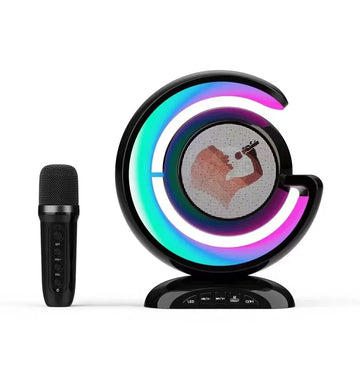 Stație karaoke wireless Smart – cu microfon, boxă portabilă și lumini LED RGB