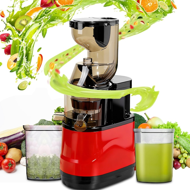Storcator fructe si legume 500w ejectare pulpa compact 500ml rosu