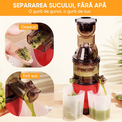 Storcator fructe si legume 500w ejectare pulpa compact 500ml rosu