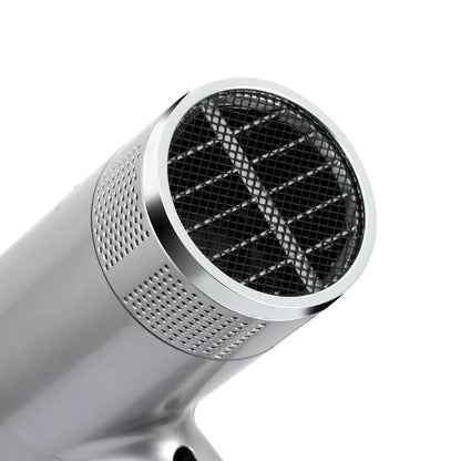 Uscator de par cu ioni negativi, RAF R474, 1600W, 2 viteze, buton de aer rece, 1 cap magnetic inclus, argintiu