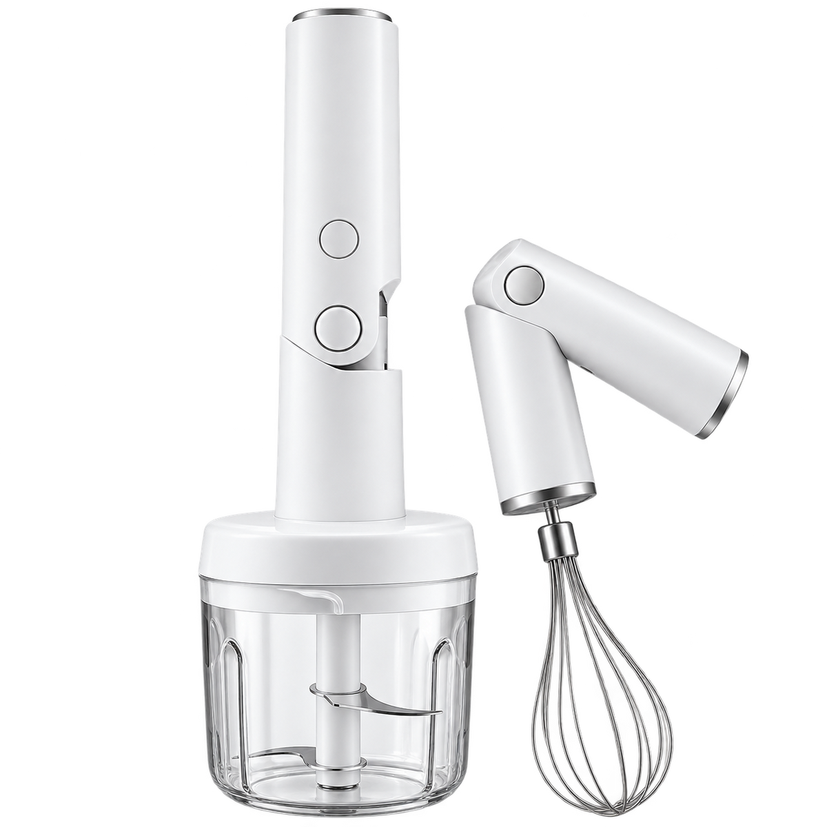 Mixer Electric 3 in 1 Reincarcabil, Tocator Alimente, Tel, Wireless, BPA Free, MAS0431