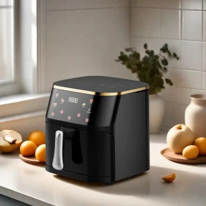 Friteuză cu Aer Cald Airfryer TESKA TK-0021, 2200W, 13.5L, Display Digital Touch, Gătire 360° – 50 hartii cadou