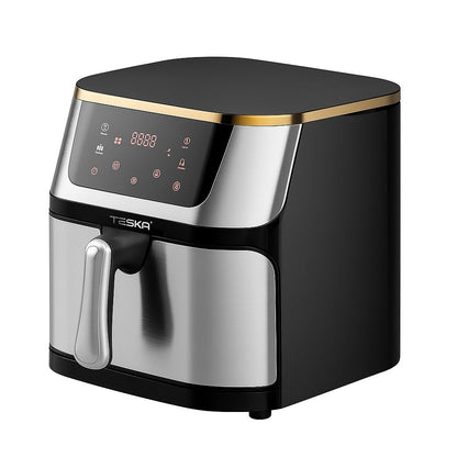Friteuză cu Aer Cald Airfryer TESKA TK-0021, 2200W, 13.5L, Display Digital Touch, Gătire 360° – 50 hartii cadou