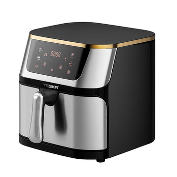 Friteuză cu Aer Cald Airfryer TESKA TK-0021, 2200W, 13.5L, Display Digital Touch, Gătire 360° – 50 hartii cadou