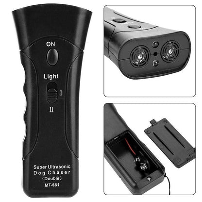 Dispozitiv Ultrasunete Anti-Câini 130 dB – Dresaj Canin & Alungare Câini Agresivi, 20 m, 20–25 kHz