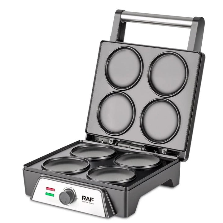 Aparat Clatite/Vafe RAF R.2520 Inox 1600W, Control Temperatura, 320x300x180mm