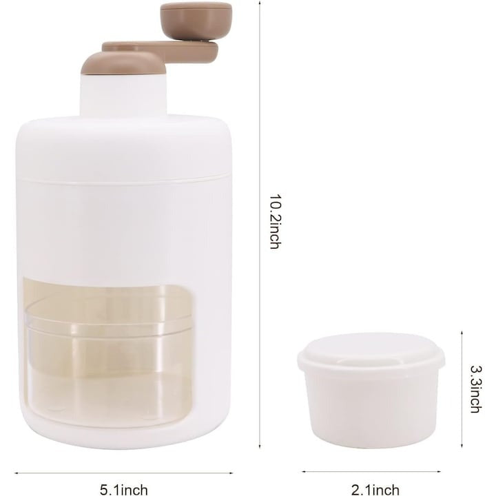 Aparat manual pentru smoothie & granita cu zdrobitor de gheață – Distracție și răcorire de vară