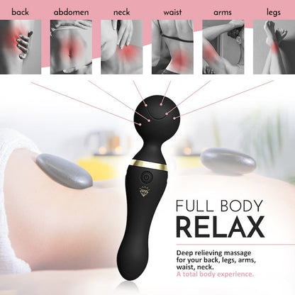 Masajer Personal Atalia 19 cm, 9 Moduri Vibrații, Silențios, USB, Impermeabil